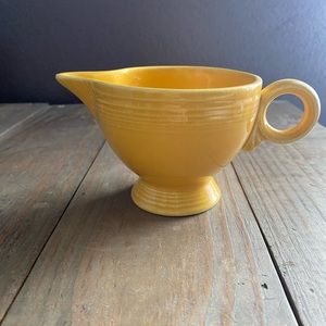 Old vintage Fiestaware yellow creamer